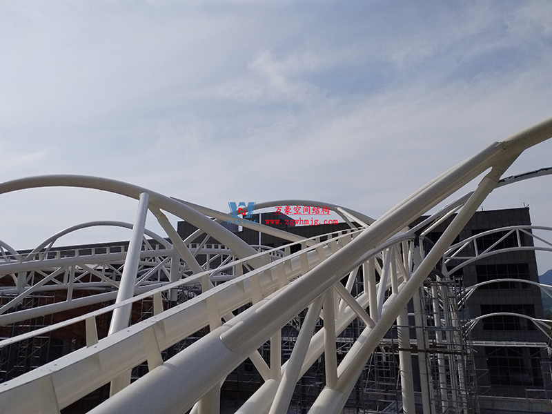 浙江真愛毯業科技有限公司廠房三屋面膜結構工程完工大吉! 浙江真愛毯業科技有限公司廠房三屋面膜結構工程完工大吉!