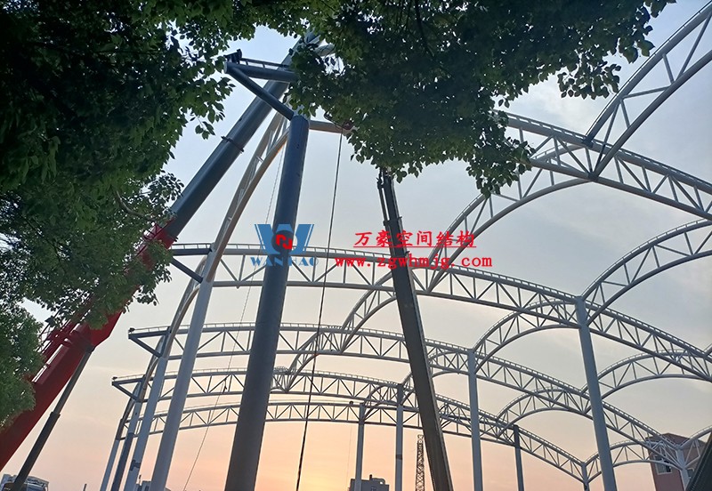 國網(wǎng)江西省電力有限公司培訓(xùn)中心實訓(xùn)基地改造膜結(jié)構(gòu)項目最新施工進度