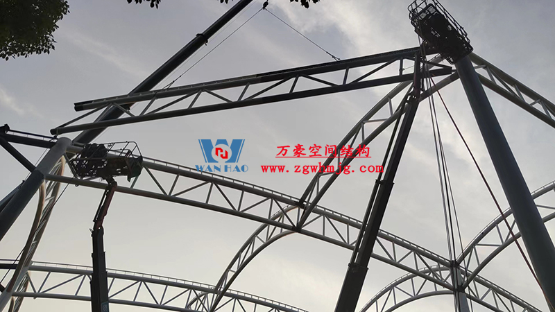 國網(wǎng)江西省電力有限公司培訓(xùn)中心實訓(xùn)基地改造膜結(jié)構(gòu)項目最新施工進度