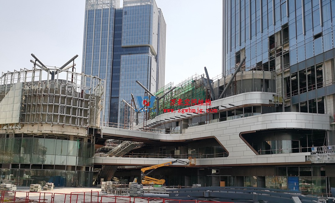 組合型創意消費空間|紹興華發金融活力城ETFE膜結構商業天幕