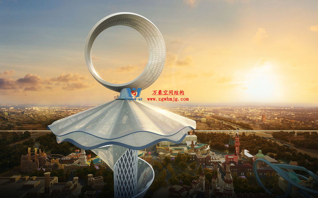 ETFE膜結構地標塔—以愛之名,點亮絲路歡樂世界 ETFE膜結構地標塔—以愛之名,點亮絲路歡樂世界