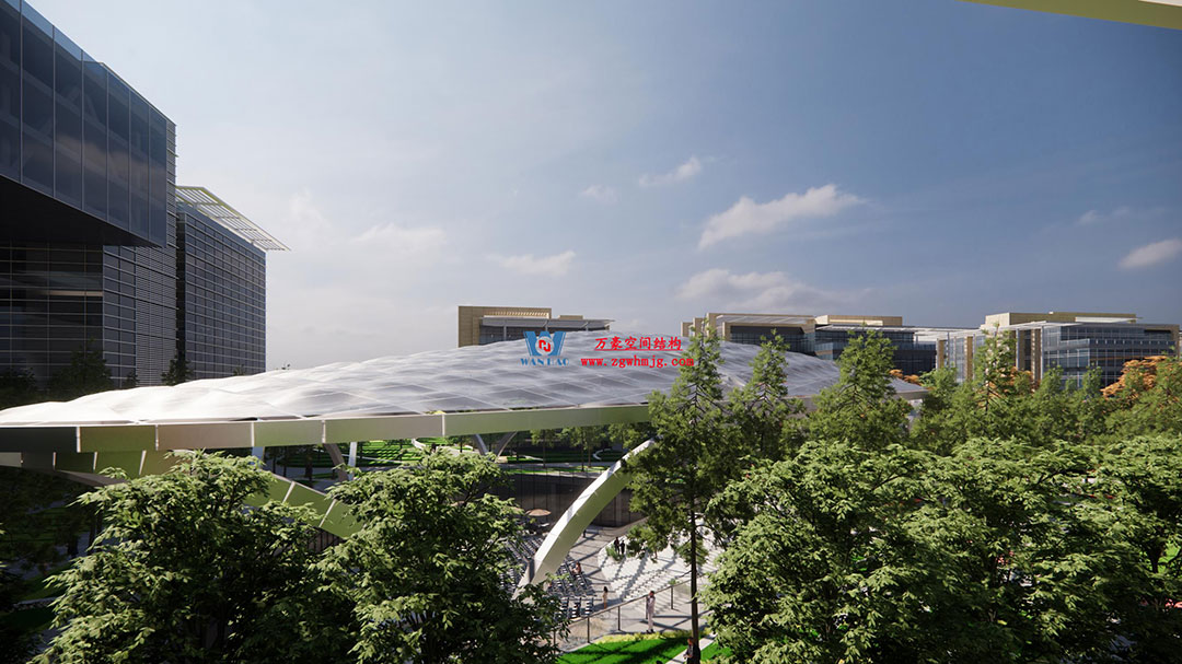 ETFE氣枕膜與雙曲面空間網殼結構結合是什么樣？一起來一睹真容