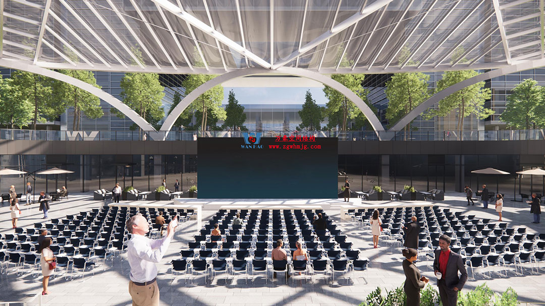 ETFE氣枕膜與雙曲面空間網殼結構結合是什么樣？一起來一睹真容