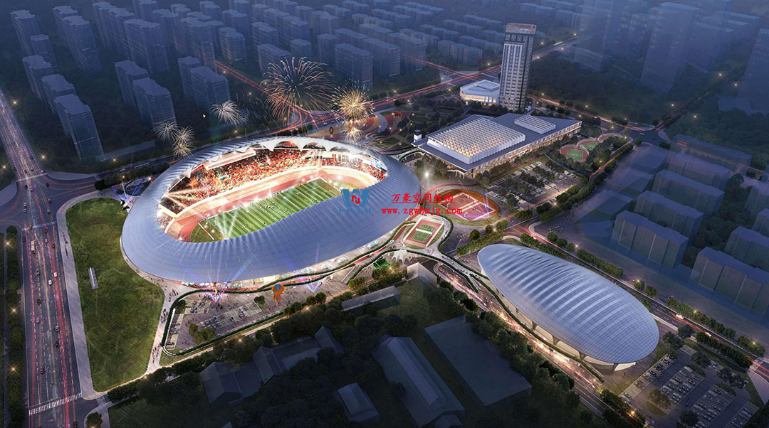 萬豪中標-山東蓬萊PEFE膜結構體育場