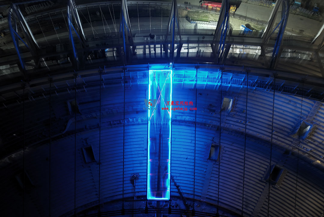 無錫奧體中心體育場ETFE膜首吊成功，太湖畔將閃耀“生態之光”