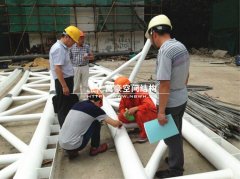 上海閔行區小學網球場膜結構工程完工